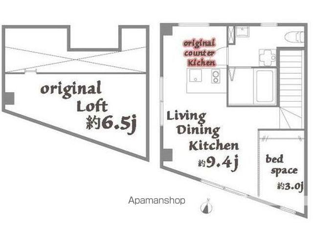 ARTORIUM新中野(1LDK/3階)の間取り写真