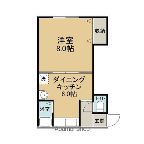 コーポ美和A(1DK/1階)の間取り写真