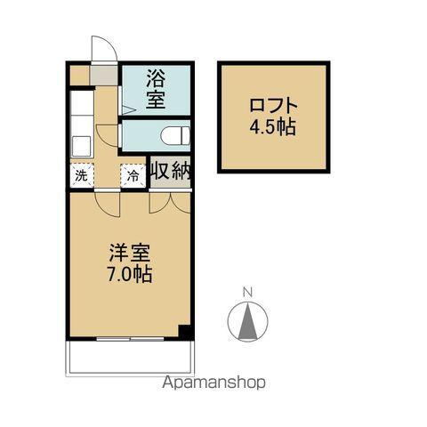 シューフルールⅢ(1K/3階)の間取り写真