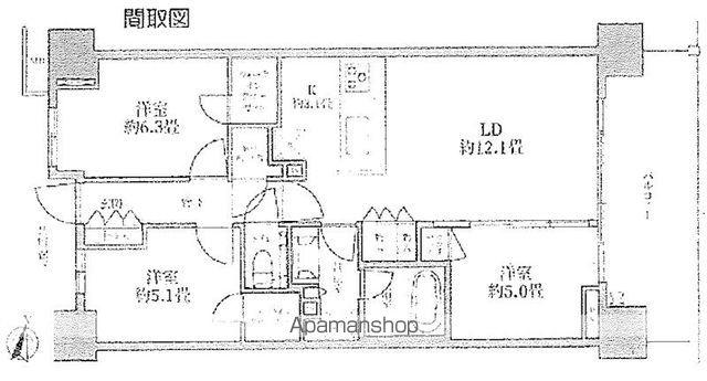 THE ITABASHIテラス(3LDK/10階)の間取り写真