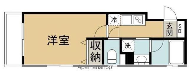 ドゥーエ阿佐ヶ谷(1K/1階)の間取り写真