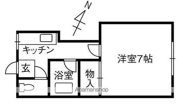 コーポ彗星(1K/2階)の間取り写真