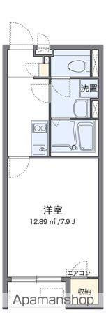 クレイノVIENTOⅡ(1K/1階)の間取り写真