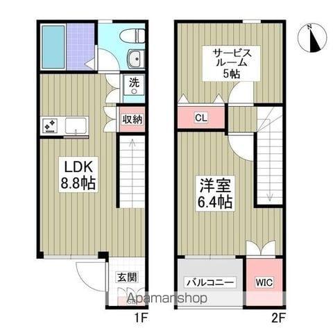 アンジュエール A(1SLDK/1階)の間取り写真