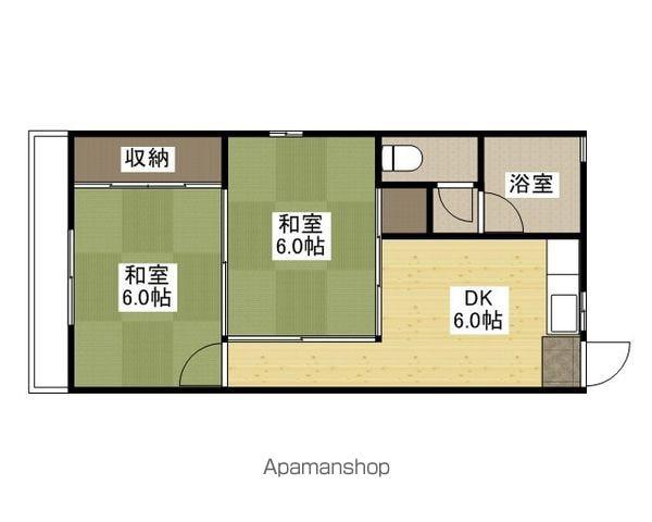 大桂マンション(2DK/3階)の間取り写真