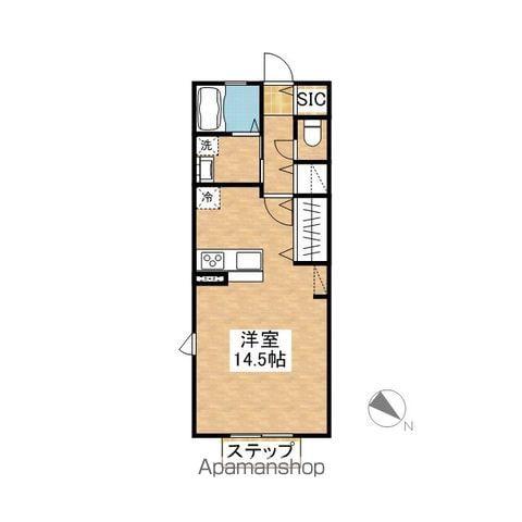 CLEAR(ワンルーム/1階)の間取り写真