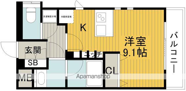 ゲートコート豊中(ワンルーム/8階)の間取り写真