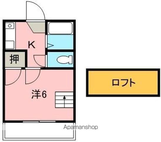 レオパレス中吉野AB(1K/2階)の間取り写真