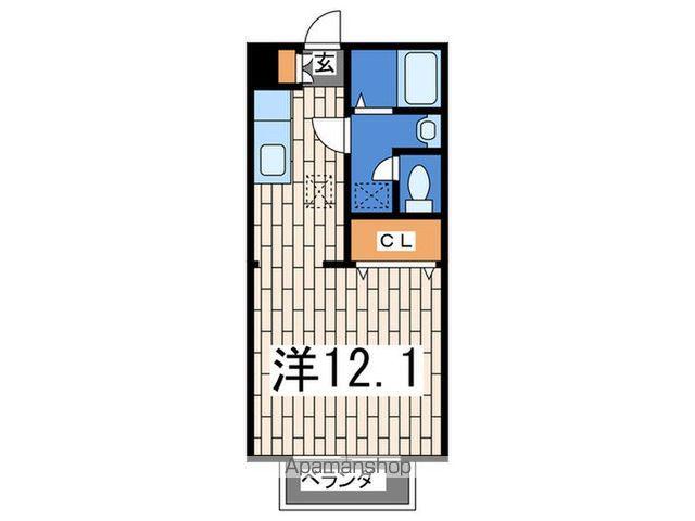 ベルグラン吉田 C棟(1K/1階)の間取り写真