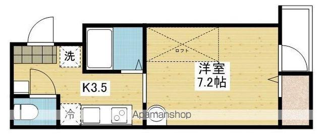 アルト城下町(1K/4階)の間取り写真
