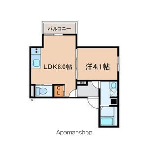 南海電鉄南海本線 浜寺公園駅 徒歩9分 3階建 築2年(1LDK/3階)の間取り写真