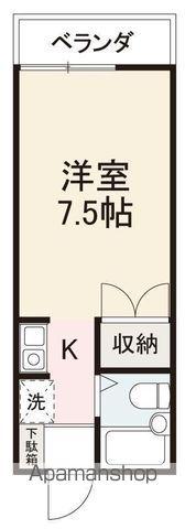 スバルハイツ(1K/2階)の間取り写真