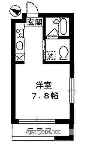 ユニオン・スクエア(ワンルーム/1階)の間取り写真