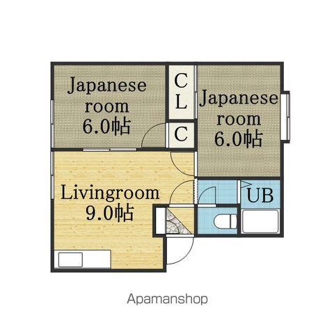 パナハイツプチ(2LDK/1階)の間取り写真
