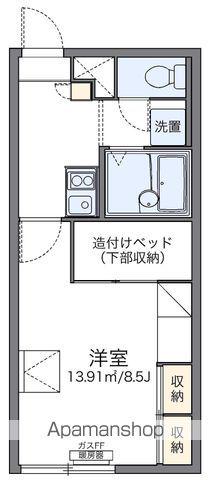 レオパレスSEA ヒルズ 函館(1K/2階)の間取り写真