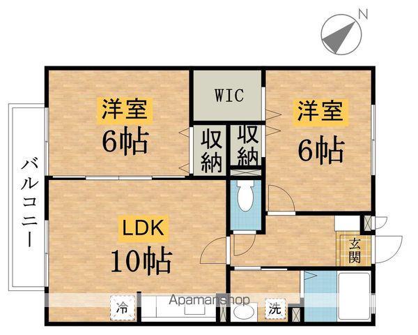 リビングタウン西寺方町(2LDK/2階)の間取り写真