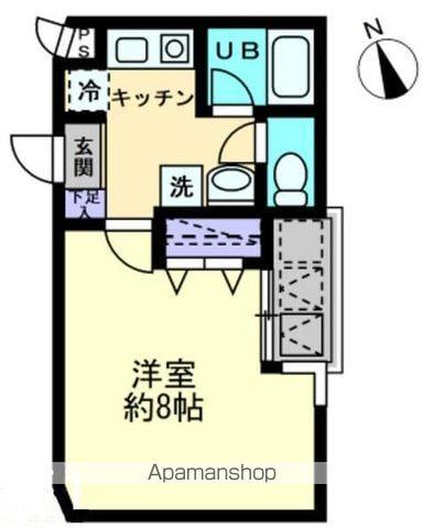 シティホワイト(1K/6階)の間取り写真