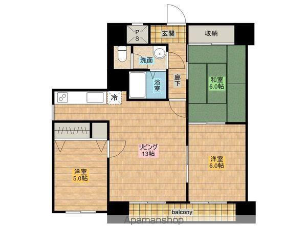 コートヴィレッジ大町(3LDK/3階)の間取り写真