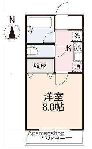 ヴェルス番町(1K/1階)の間取り写真