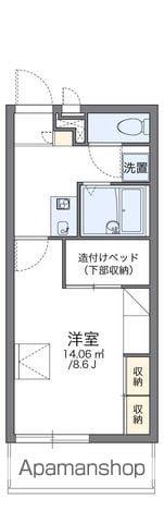 レオパレスアベニュー(1K/1階)の間取り写真