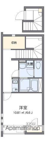 クレイノスリジェ(1K/2階)の間取り写真