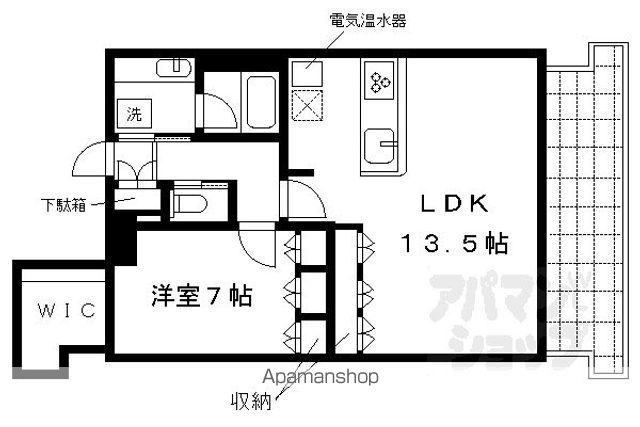 S-FORT二条城前(1LDK/13階)の間取り写真