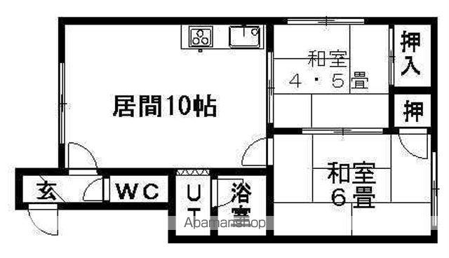 HISAME(2LDK/2階)の間取り写真