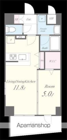 テ レジャンデール護国寺ウエスト(1LDK/8階)の間取り写真