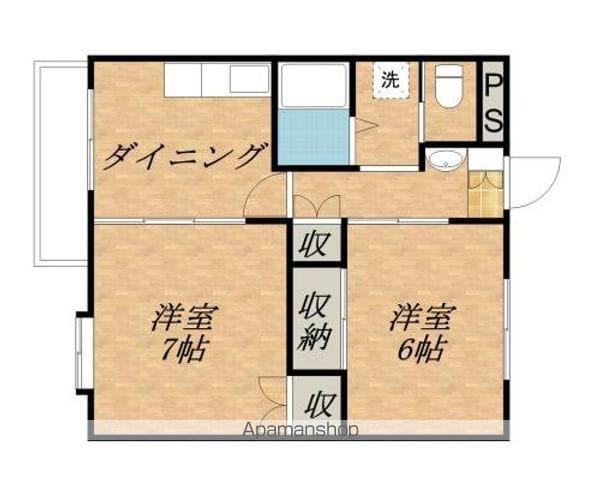 MK松島(2K/3階)の間取り写真