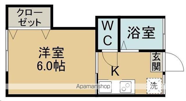 コーポ相沢(1K/1階)の間取り写真