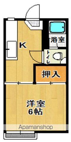 第一クニマコーポ(1K/2階)の間取り写真