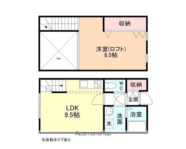 エテルナ・チェバーロ(1LDK/1階)の間取り写真