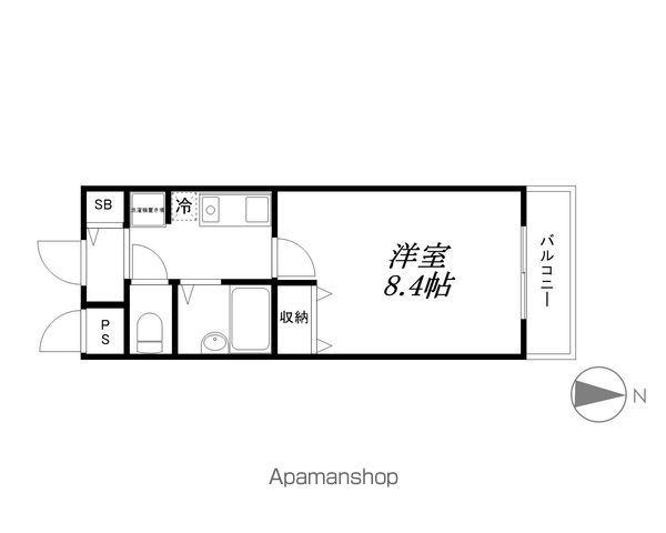 KYOマンション(1K/2階)の間取り写真