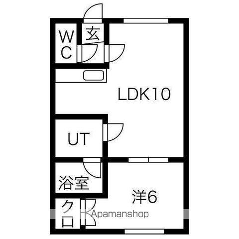 アートハイムYOSHI(1LDK/2階)の間取り写真