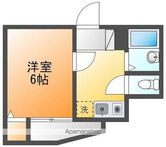 アヴェニューコート福生(1K/2階)の間取り写真