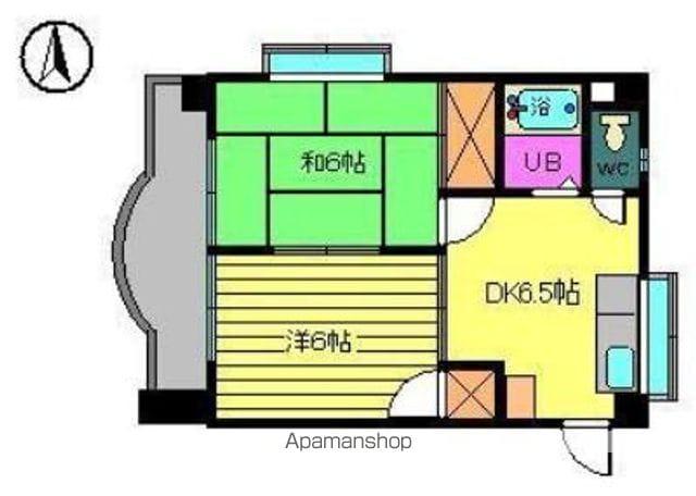 メゾン・ティアール(2DK/1階)の間取り写真