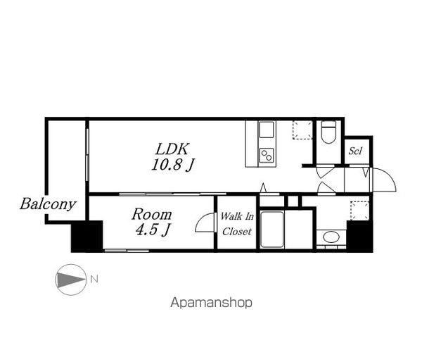 プレサンス新栄町ギャラント(1LDK/6階)の間取り写真