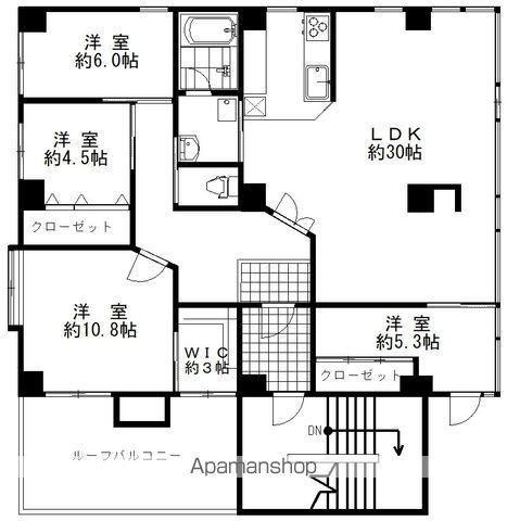 Hビル(4SLDK/3階)の間取り写真