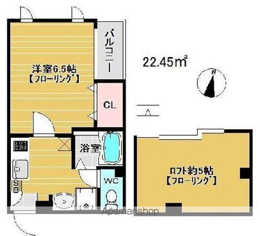 イル・グラッツィア大濠西Ⅰ(1K/3階)の間取り写真