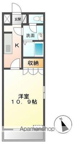 コンフォルト・M(1K/1階)の間取り写真