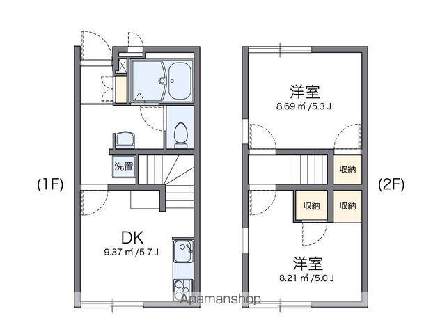 レオパレスDACHIKA(2DK/1階)の間取り写真