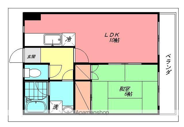 ボーヌングドライ(1LDK/1階)の間取り写真