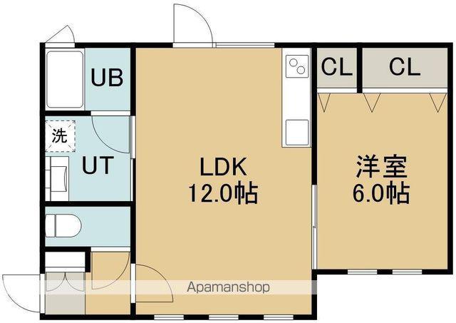 北光-E.H(1LDK/1階)の間取り写真