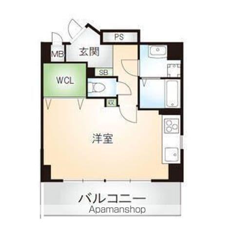 第17オーシャンビル(ワンルーム/7階)の間取り写真