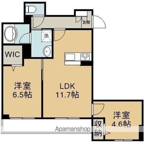 グランプレイス川越(2LDK/3階)の間取り写真