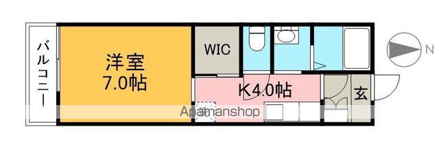 シャーメゾンフレスコ(1K/2階)の間取り写真