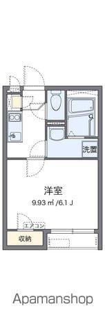 クレイノPEP GENKIDO(1K/1階)の間取り写真