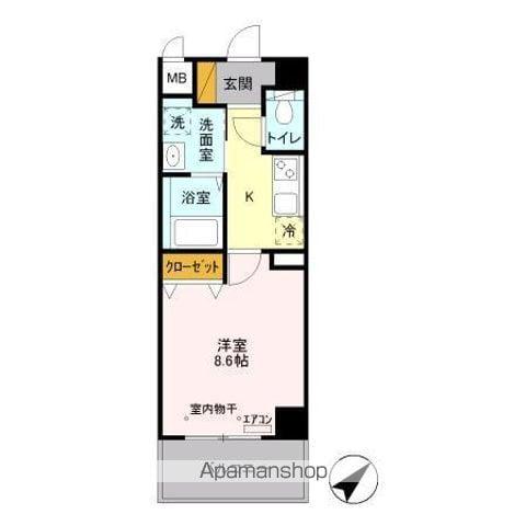 エルピス(1K/2階)の間取り写真