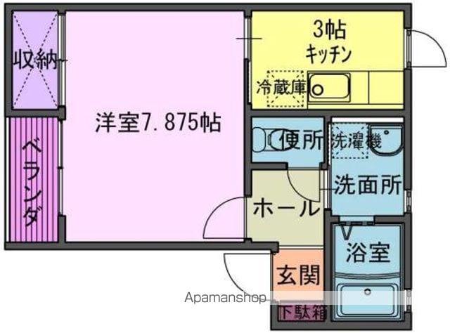 グランリジェール(1K/2階)の間取り写真