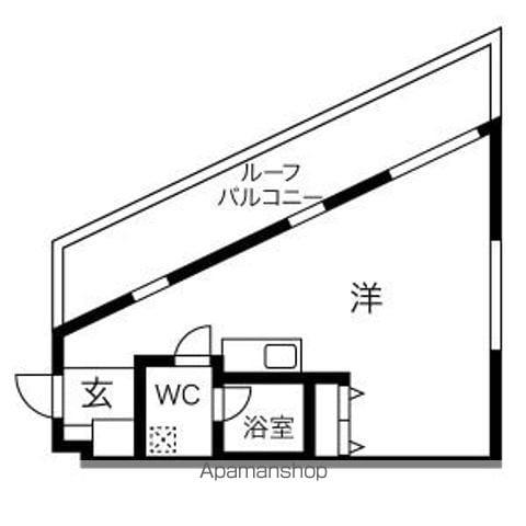 クレアキューブ正木町(ワンルーム/4階)の間取り写真